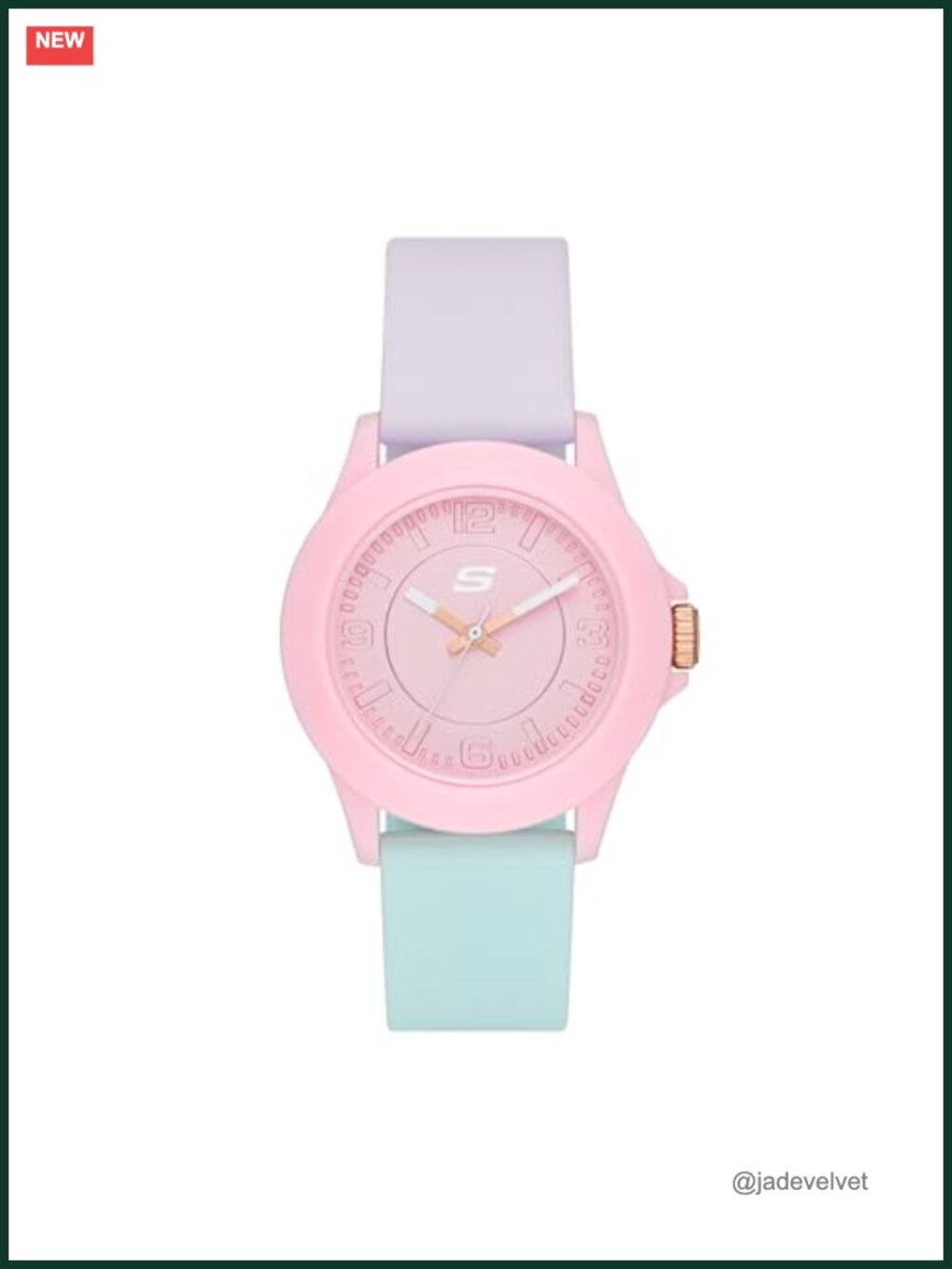 Quartz Three-Hand Analog Watch 40mm Water Resistant Silicone Band